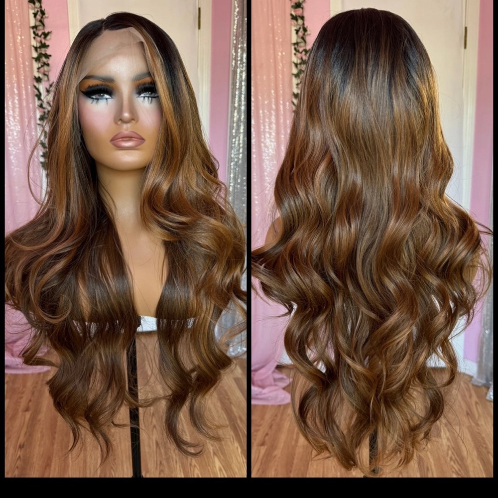 Human Hair Blended Lace Front Wig